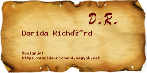 Darida Richárd névjegykártya